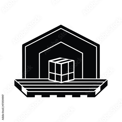 Cargo Loading Dock Icon