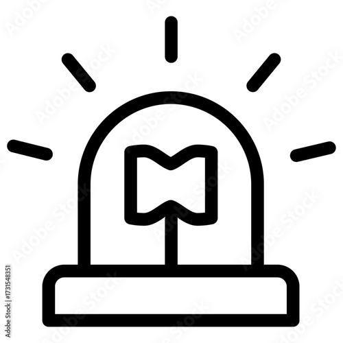 Email alert vector icon — warning secure mail message notification
