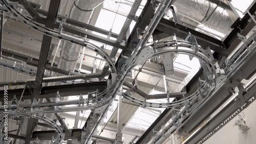 Wallpaper Mural Conveyor System Working in Factory Torontodigital.ca