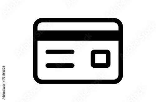 クレジットカードのシンプルなベクターアイコン