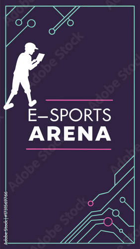 Futuristic Esports Vector Poster