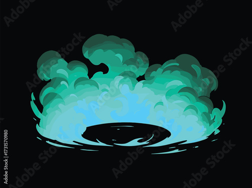blazing flame fire eksplosion vector, fire eksplosion anime effect 
