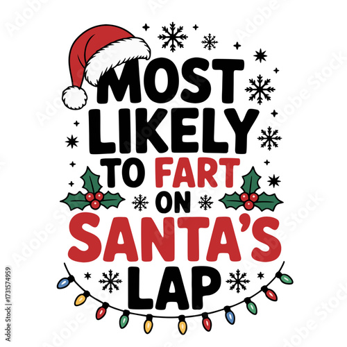 Humorous christmas saying dear santa they are the naughty ones with santa hat and arrows