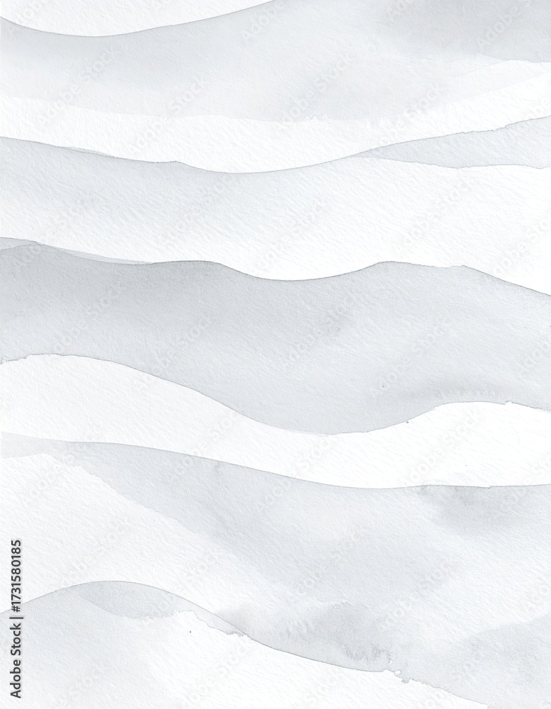 Fototapeta premium Abstract layered, wavy, light gray lines on white background