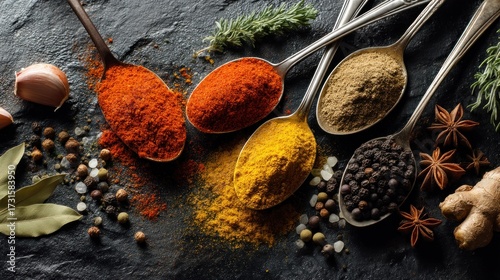 Fototapeta Naklejka Na Ścianę i Meble -  Colorful spice collection