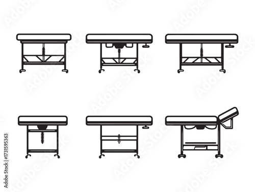 Examination Table Comfortable Durable Medical Clinic Furniture