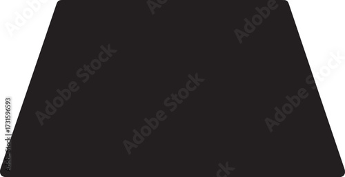 Trapezoid icon vector, modern geometric shape for digital, web, and graphic design projects.