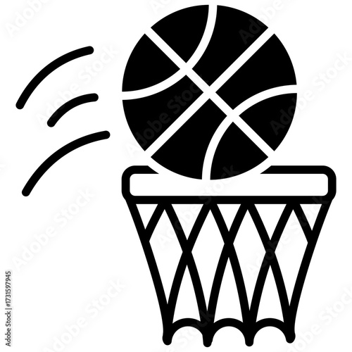 Basketball mixed icon