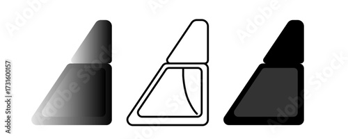 Perfume bottle vector mockup. Fragrance spray glass container icon