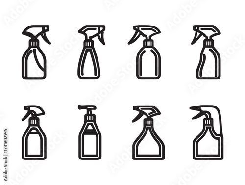 Hand Sprayer silhouette for cleaning purposes