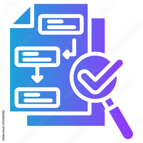 Internal Control glyph gradient icon