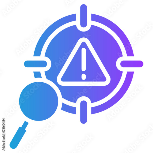 Key Risk glyph gradient icon