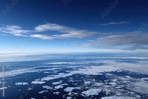 Wallpaper Mural Breathtaking Aerial View of Expansive Ice Fields Glimmering Under Bright Sunlight Reflecting Off the Surface Creating a Winter Wonderland Landscape Torontodigital.ca