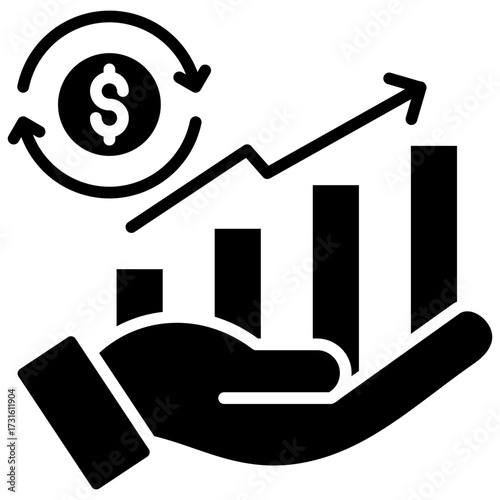 Increase Sales glyph icon
