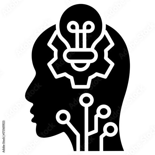 Critical Thinking glyph icon