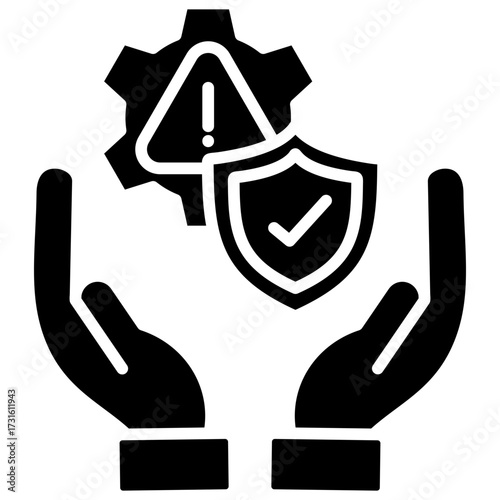 Risk Management glyph icon