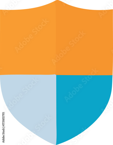 Abstract shield symbol representing security protection safety defense resilience and trustworthy assurance