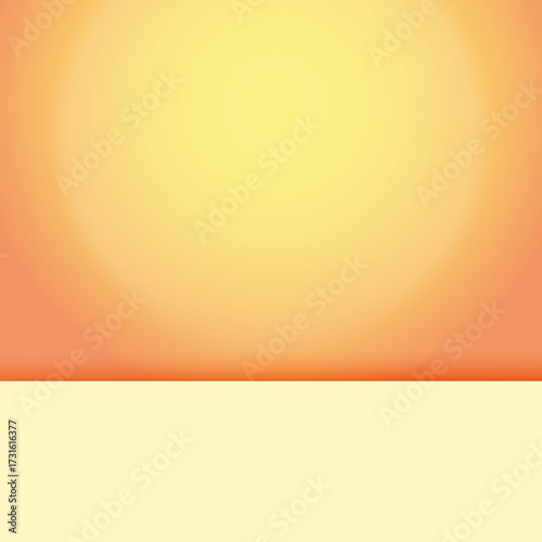 Warm Yellow Gradient Background for Product Display