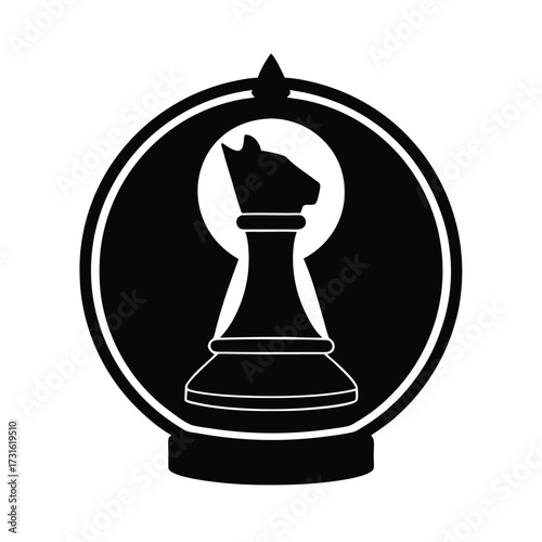 Chess Set Carver Icon Background Design