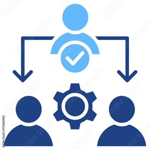 Delegation glyph color icon
