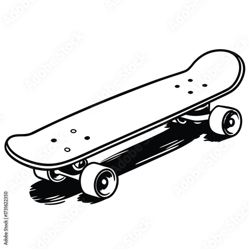 Skate the Streets vector art design.