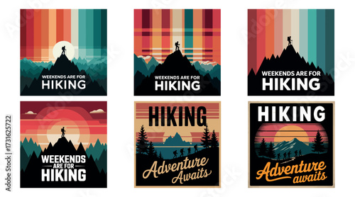 Mountain Adventure Hiking Retro Design, wild, hill, nature Explore travel vector typography of T-shirt design. travel outdoor finnd wild camping.