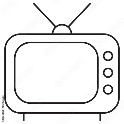 Television Icon, The Power of Television, Shaping Culture Through the Screen, Television as a Window to the World, The Evolution of Broadcast Media, vector
