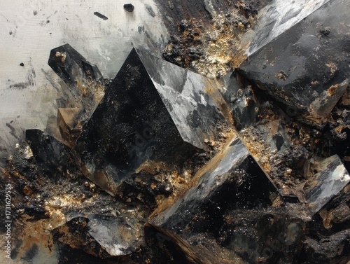 Wallpaper Mural Crystal formation: An intimate view of stunning crystal formations, revealing intricate details. capturing their natural beauty. Torontodigital.ca