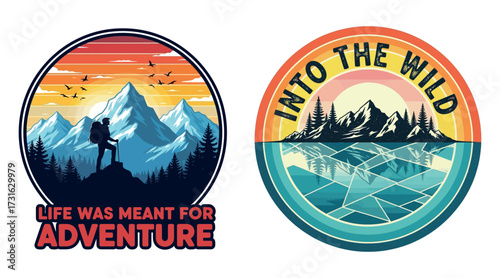 Mountain explore outdoor climbing tshirt design vector. travel hiking typography retro design.
