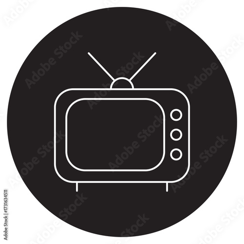 Television Icon, The Power of Television, Shaping Culture Through the Screen, Television as a Window to the World, The Evolution of Broadcast Media, vector