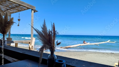 tropical beach in Corsica