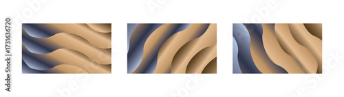 Wallpaper Mural Elegant Gold and Blue Gradient Backgrounds with Luxury Metallic Fluid Curves for Modern Digital Design Torontodigital.ca