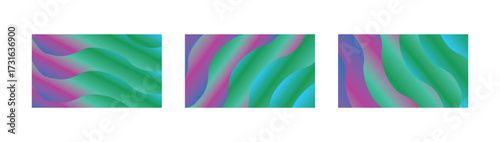 Wallpaper Mural Green Magenta Blue Purple Gradient Flow Backgrounds with Vibrant Abstract Wave Patterns for Creative Art Torontodigital.ca