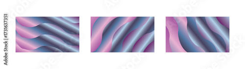 Wallpaper Mural Indigo Magenta Lavender Gradient Background Collection with Metallic Wave Textures for Modern Abstract Art Torontodigital.ca