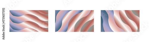 Wallpaper Mural Periwinkle Peach White Gradient Wave Backgrounds with Soft Fluid Swirls for Artistic Abstract Design Torontodigital.ca