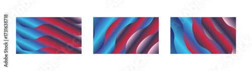 Wallpaper Mural Red Blue Gradient Flow Backgrounds with Bold Abstract Fluid Waves for Modern Stylish Digital Design Torontodigital.ca