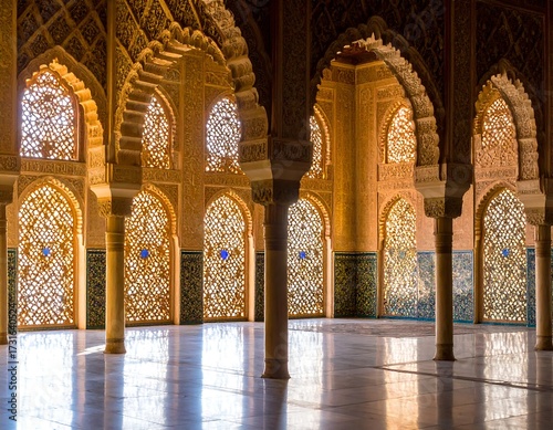 Ornate interior of a historical building