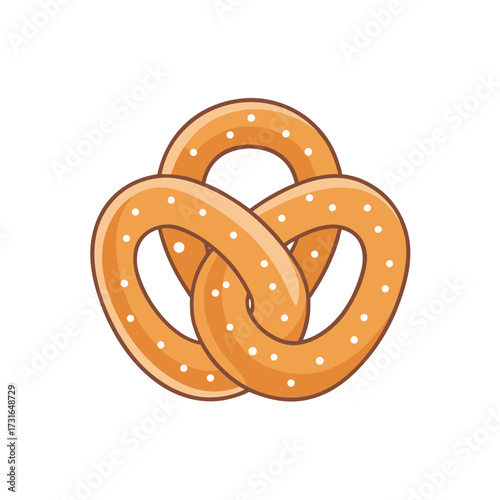 pretzels isolated on white