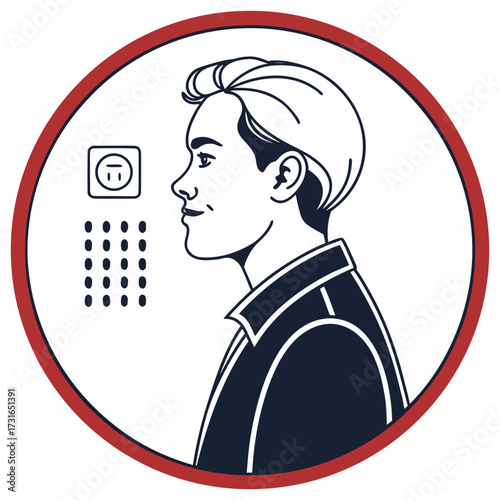 "Face ID Icons Bundle Biometric Security & Login Vector Set.