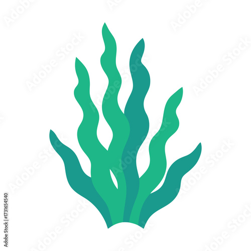 Vibrant green seaweed plant underwater flora aquatic nature marine life ocean plant