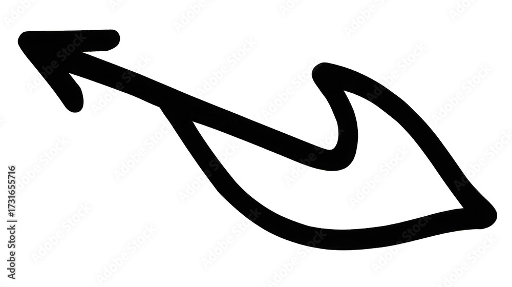 Fototapeta premium Abstract Glittering Anchor on Black Background