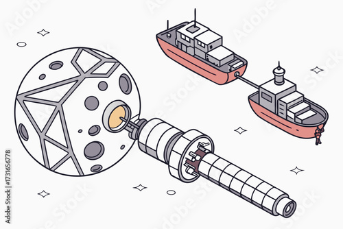 rocket in space