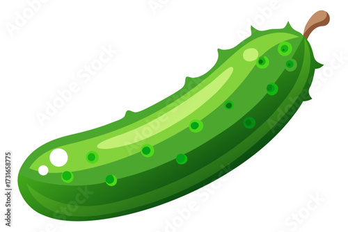 cucumber on white background