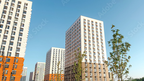 Quadro su tela Modern residential skyscrapers in a new urban district