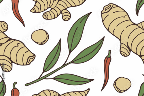 spicy fragrant ginger