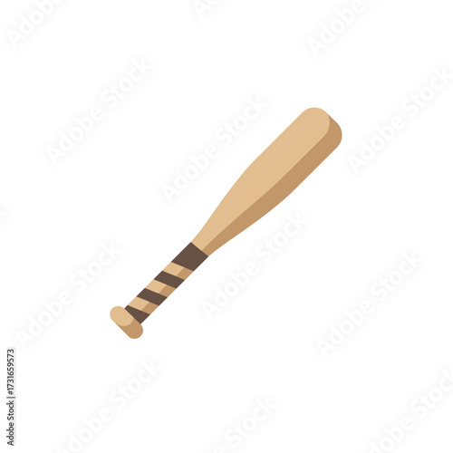 vector wooden baseball bat
