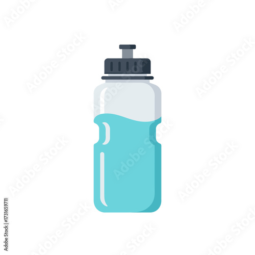 plastic bottle isolated on white