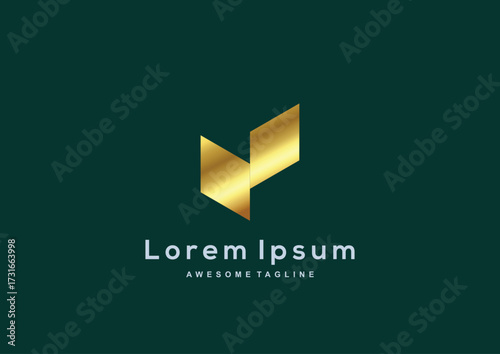 Free Download Luxury Company gold color logo template - GFXLoad