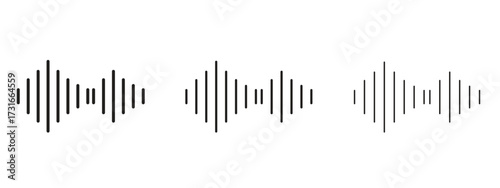 Voice icon for web. simple element illustration with editable strokes