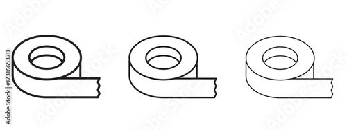 Tape icon for web. simple element illustration with editable strokes